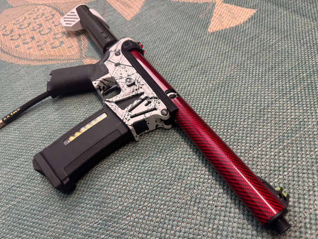 KA Tech MAC Polarstars F2 AR8 HPA M4 Carbon Type 4 Skeletonized Cerakote Splatter