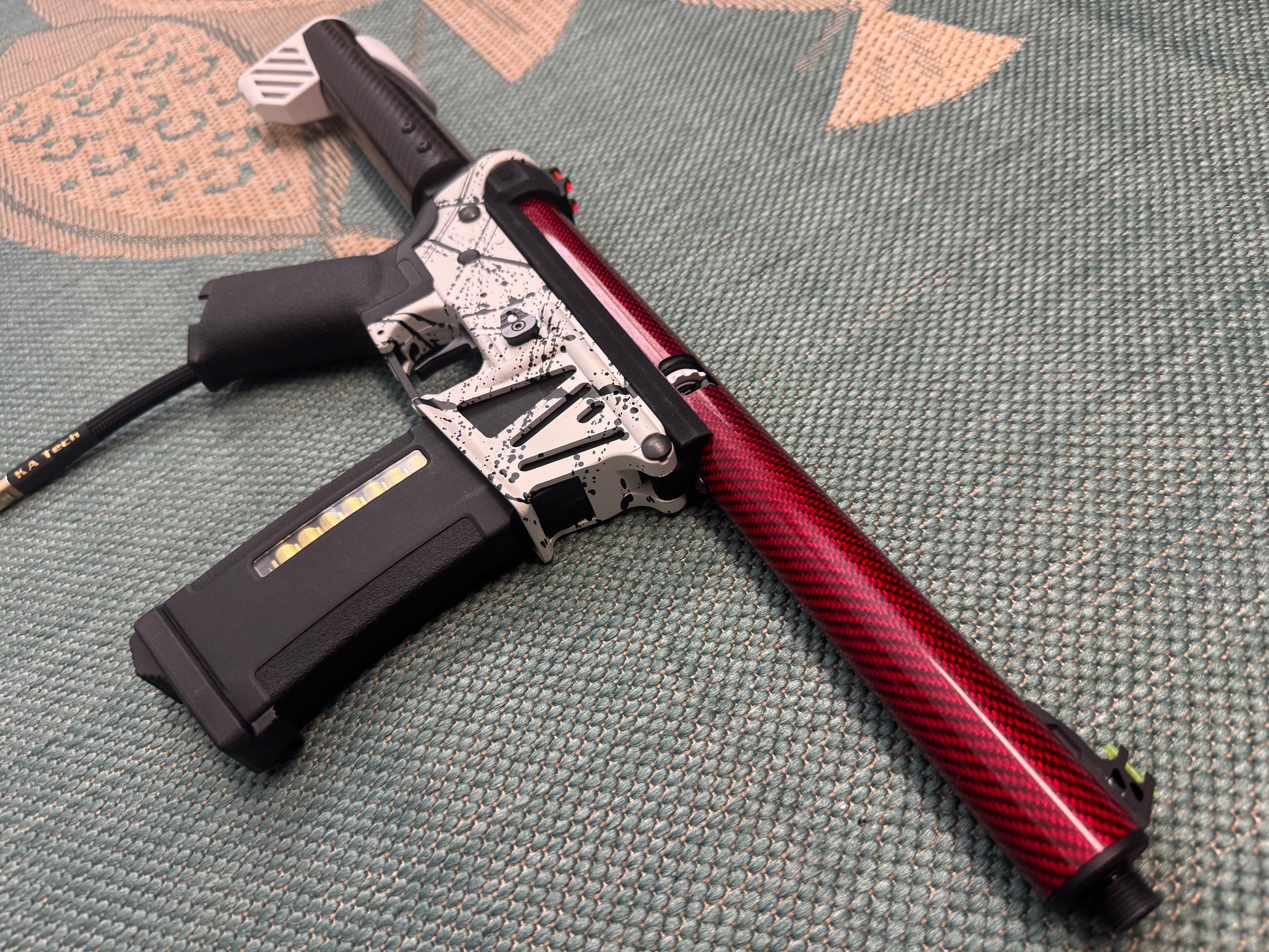 KA Tech MAC Polarstars F2 AR8 HPA M4 Carbon Type 4 Skeletonized Cerakote Splatter