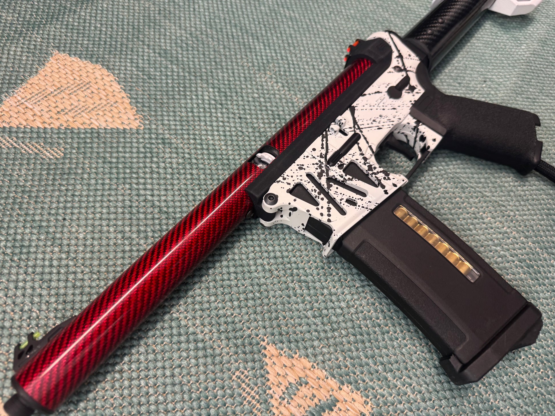 KA Tech MAC Polarstars F2 AR8 HPA M4 Carbon Type 4 Skeletonized Cerakote Splatter