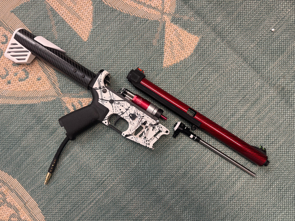 KA Tech MAC Polarstars F2 AR8 HPA M4 Carbon Type 4 Skeletonized Cerakote Splatter