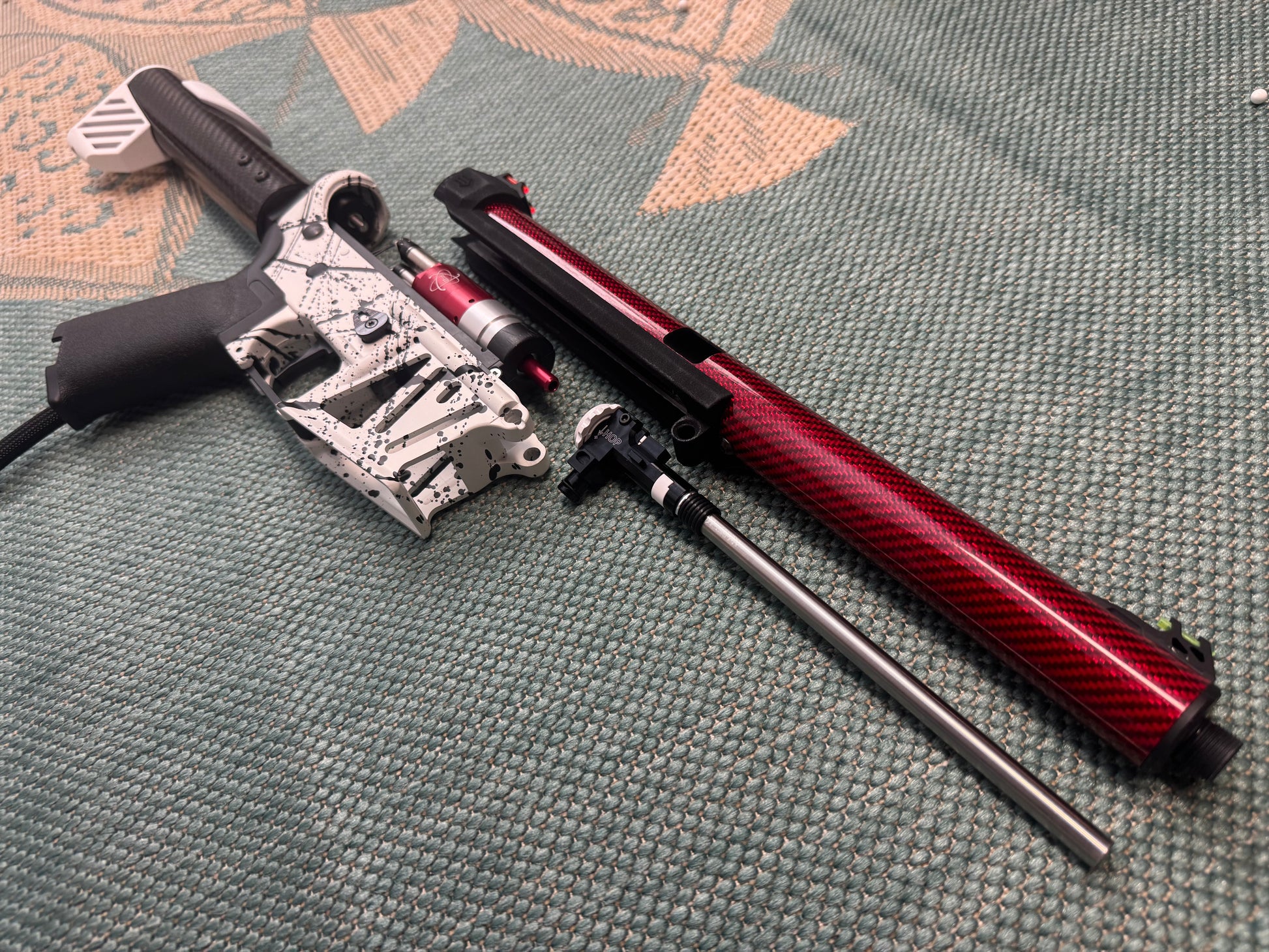 KA Tech MAC Polarstars F2 AR8 HPA M4 Carbon Type 4 Skeletonized Cerakote Splatter