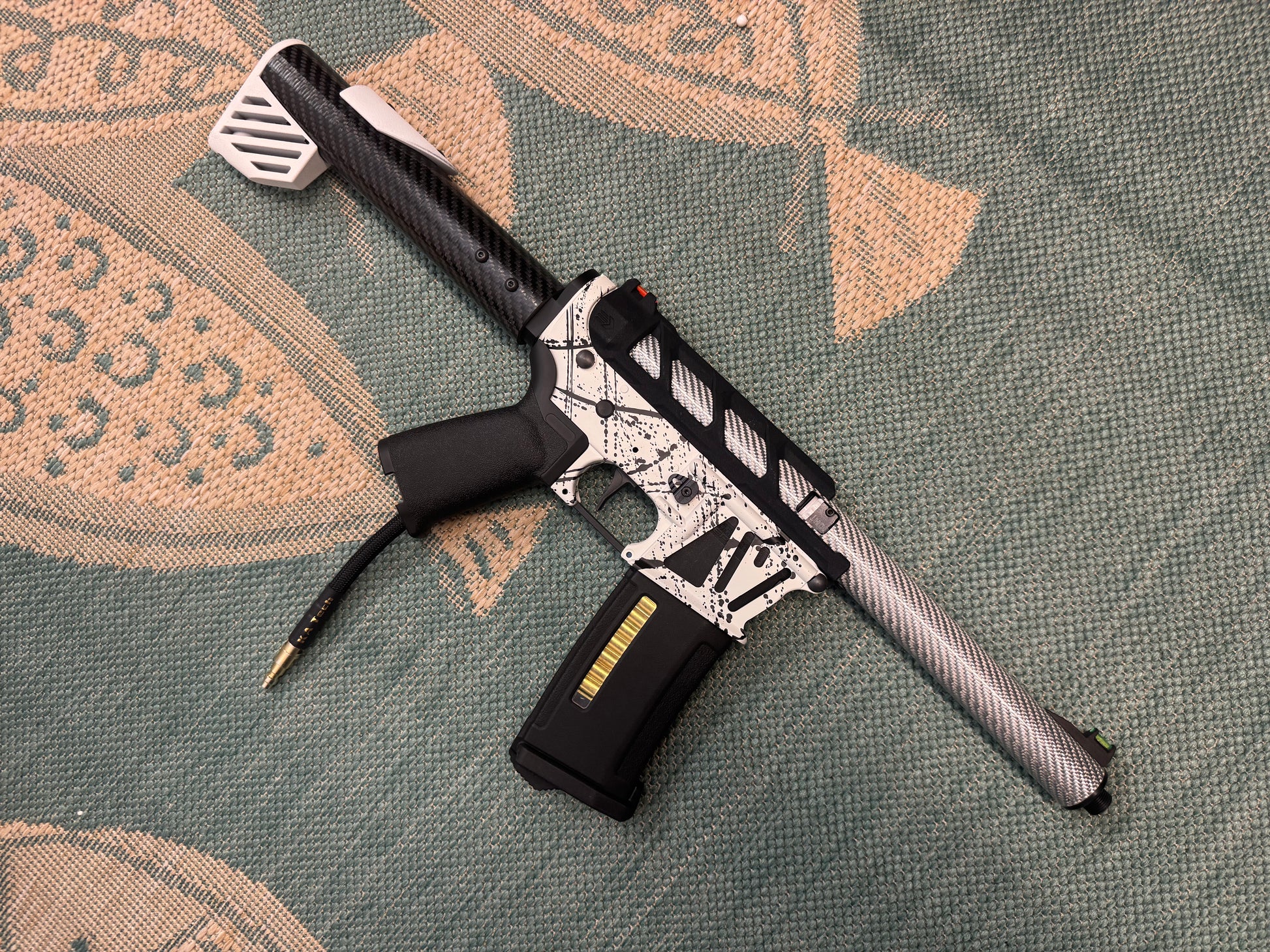 KA Tech MAC Polarstars F2 AR8 HPA M4 Carbon Type 4 Skeletonized Cerakote Splatter