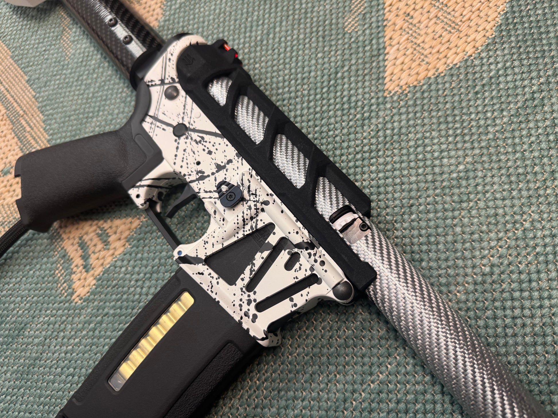 KA Tech MAC Polarstars F2 AR8 HPA M4 Carbon Type 4 Skeletonized Cerakote Splatter