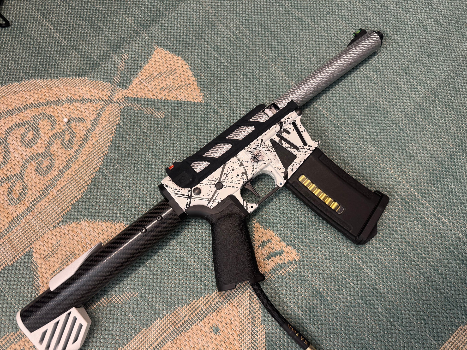 KA Tech MAC Polarstars F2 AR8 HPA M4 Carbon Type 4 Skeletonized Cerakote Splatter