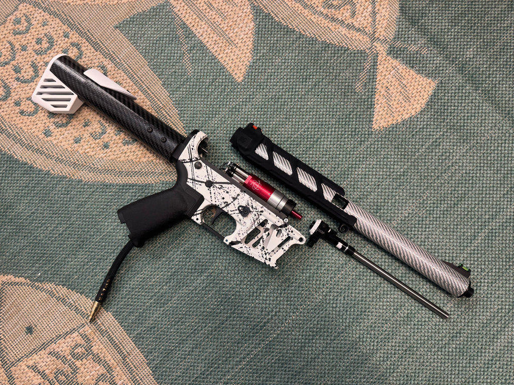 KA Tech MAC Polarstars F2 AR8 HPA M4 Carbon Type 4 Skeletonized Cerakote Splatter