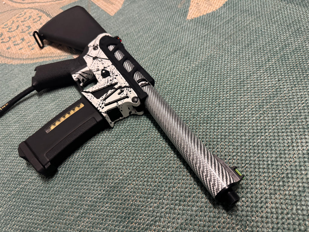 KA Tech MAC Airtac Polarstars F2 AR8 HPA M4 Stuby Type 4 Skeletonized Cerakote Splatter