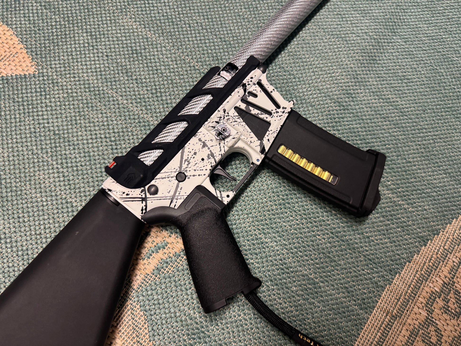 KA Tech MAC Airtac Polarstars F2 AR8 HPA M4 Stuby Type 4 Skeletonized Cerakote Splatter