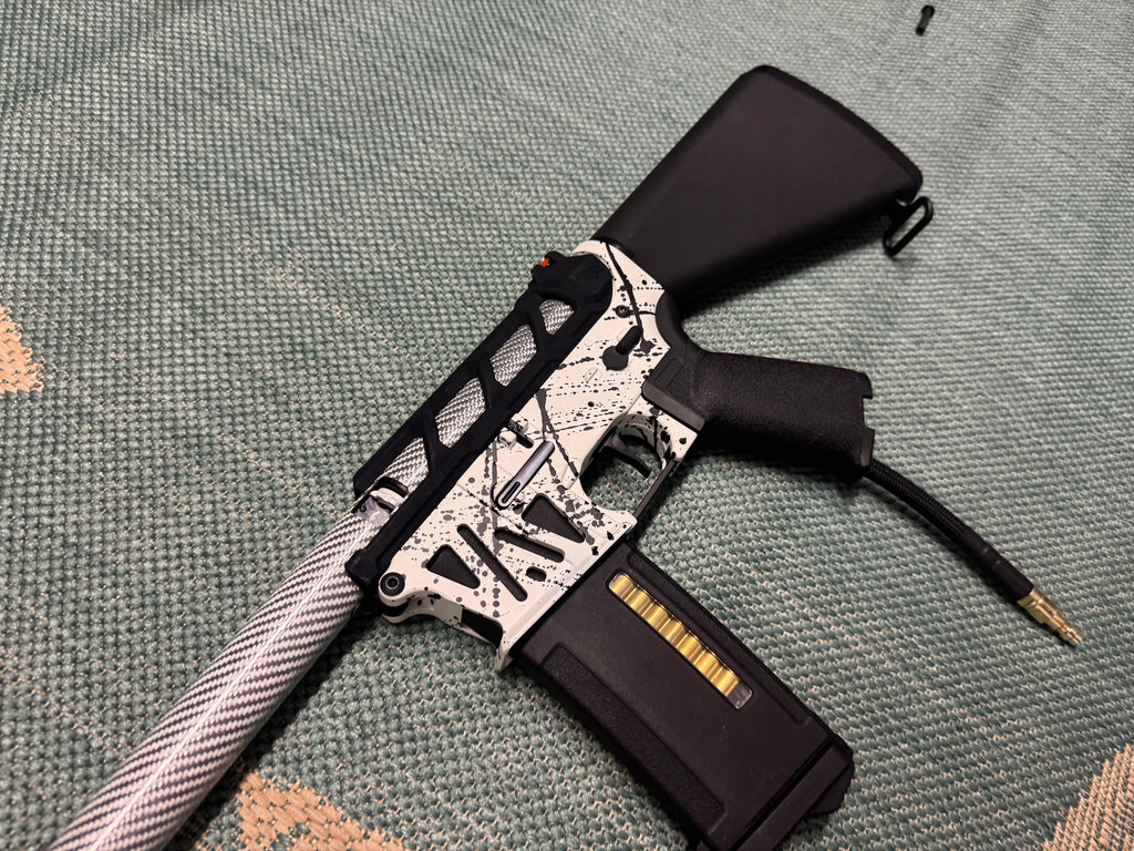 KA Tech MAC Airtac Polarstars F2 AR8 HPA M4 Stuby Type 4 Skeletonized Cerakote Splatter