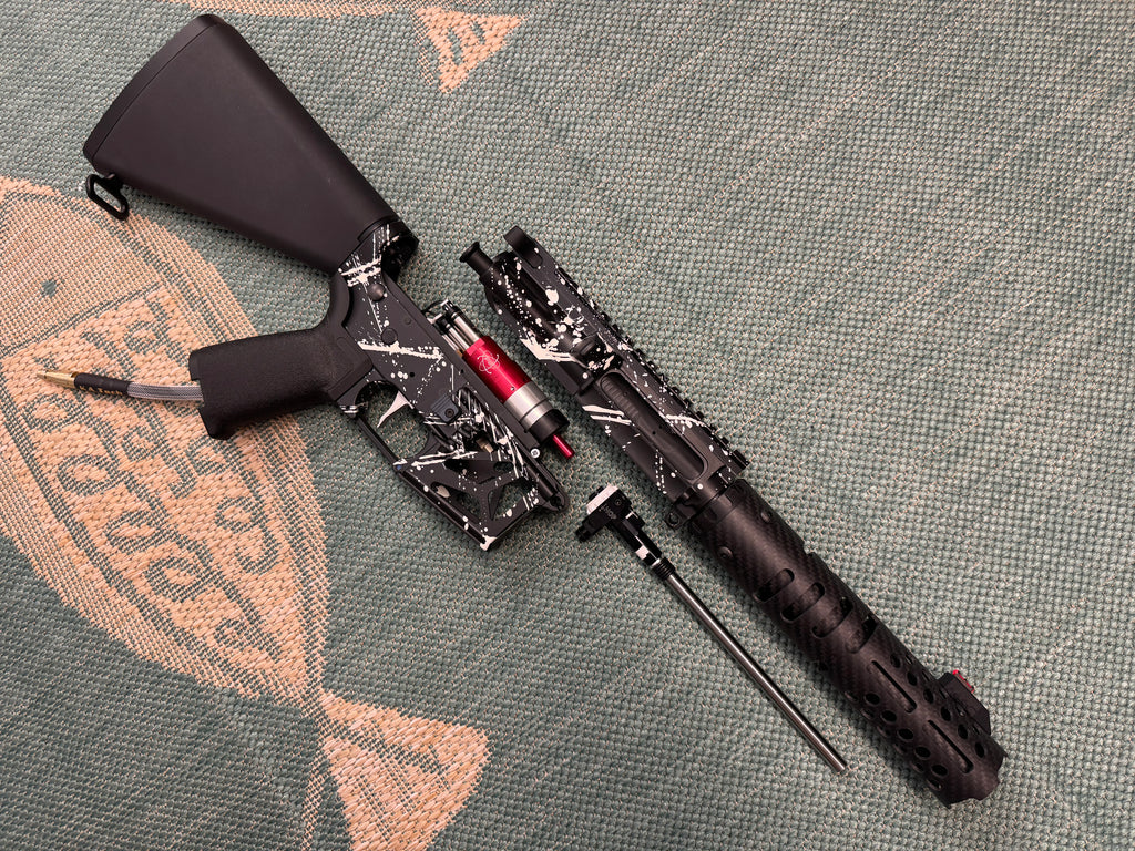 KA Tech MAC Airtac Polarstars F2 AR8 HPA M4 Stuby Type 1 Skeletonized Cerakote Splatter