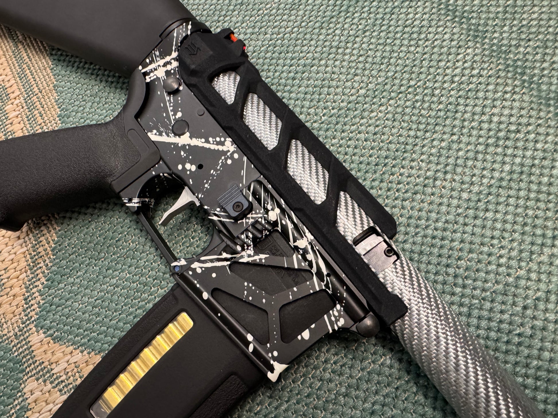KA Tech MAC Airtac Polarstars F2 AR8 HPA M4 Stuby Type 1 Skeletonized Cerakote Splatter