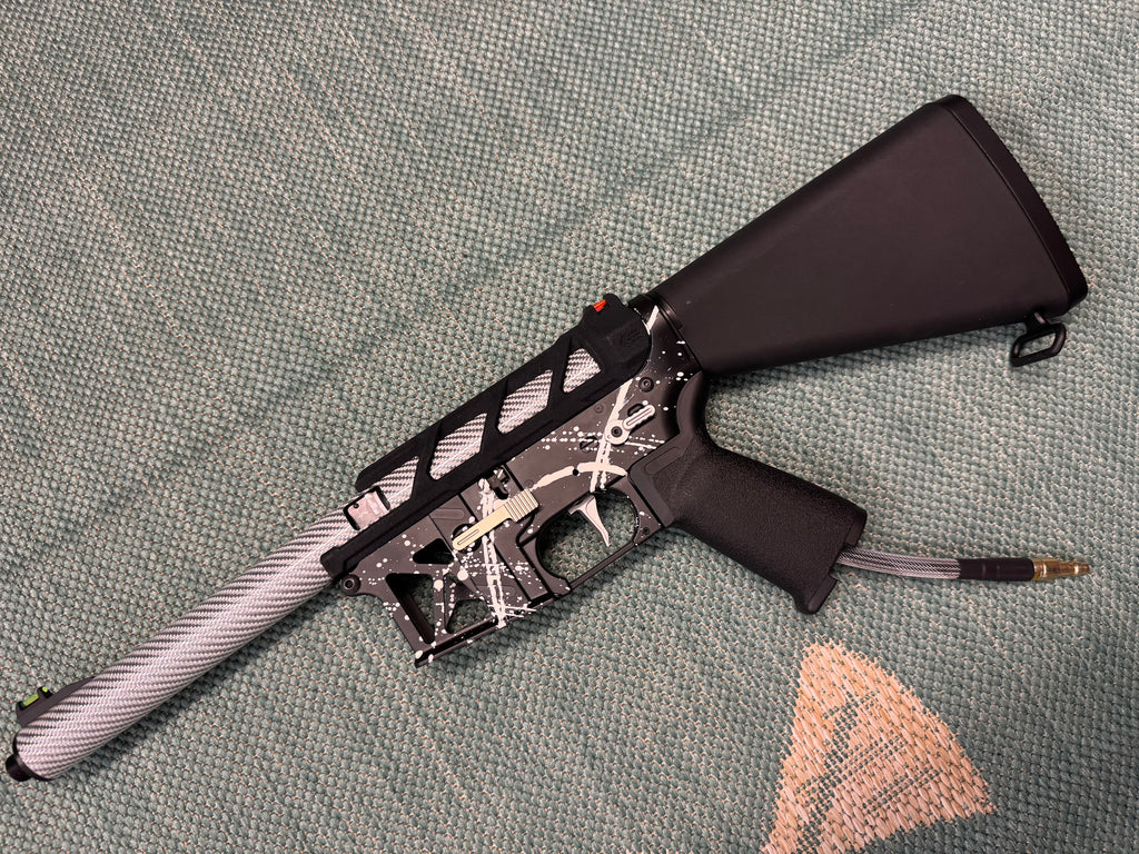 KA Tech MAC Airtac Polarstars F2 AR8 HPA M4 Stuby Type 1 Skeletonized Cerakote Splatter