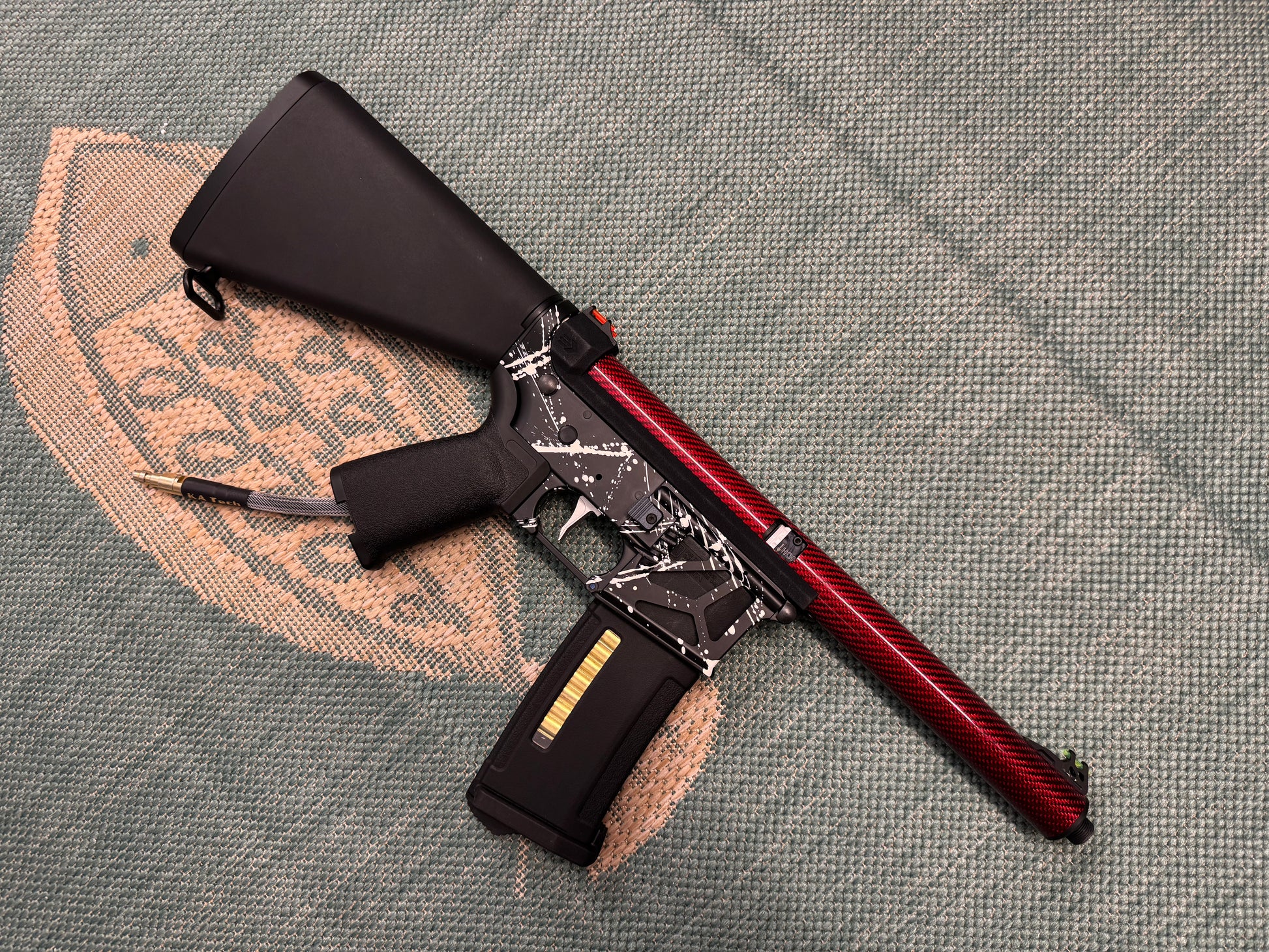 KA Tech MAC Airtac Polarstars F2 AR8 HPA M4 Stuby Type 1 Skeletonized Cerakote Splatter