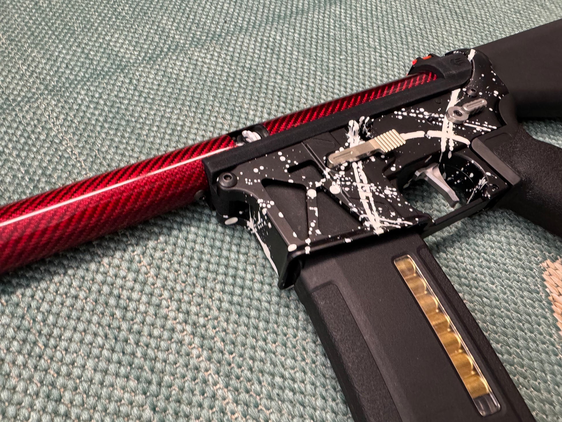 KA Tech MAC Airtac Polarstars F2 AR8 HPA M4 Stuby Type 1 Skeletonized Cerakote Splatter