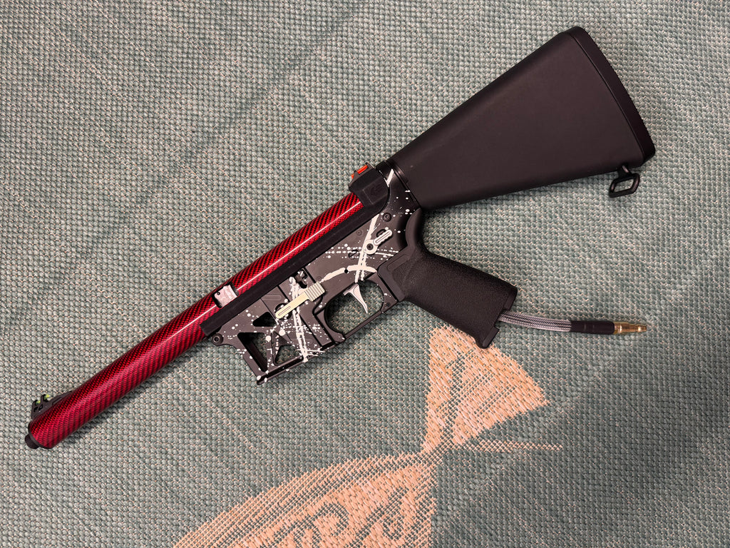 KA Tech MAC Airtac Polarstars F2 AR8 HPA M4 Stuby Type 1 Skeletonized Cerakote Splatter