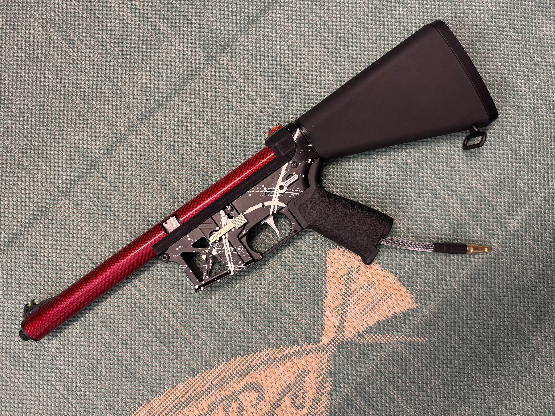 KA Tech MAC Airtac Polarstars F2 AR8 HPA M4 Stuby Type 1 Skeletonized Cerakote Splatter