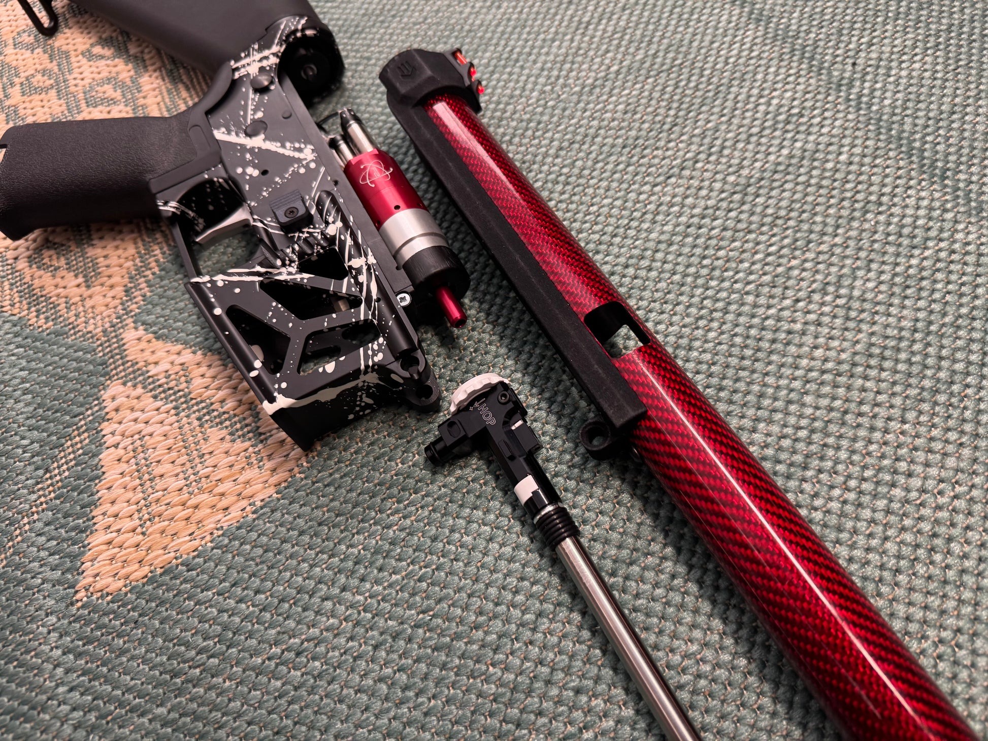 KA Tech MAC Airtac Polarstars F2 AR8 HPA M4 Stuby Type 1 Skeletonized Cerakote Splatter