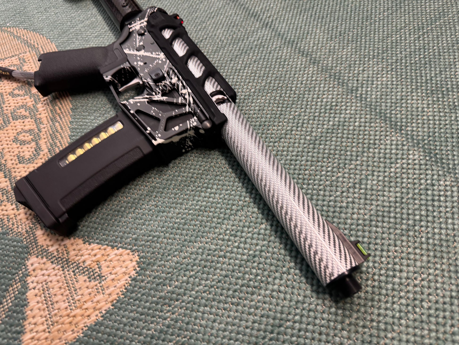 KA Tech MAC Airtac Polarstars F2 AR8 HPA M4 Carbon Type 1 Skeletonized Cerakote Splatter