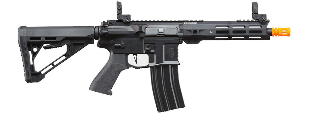 Lancer Tactical Gen 4 Predator 8" CQB AEG w/ Nebula II ETU (Black) - KA Tech Airsoft - 