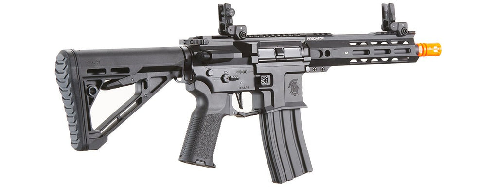 Lancer Tactical Gen 4 Predator 8" CQB AEG w/ Nebula II ETU (Black) - KA Tech Airsoft - 