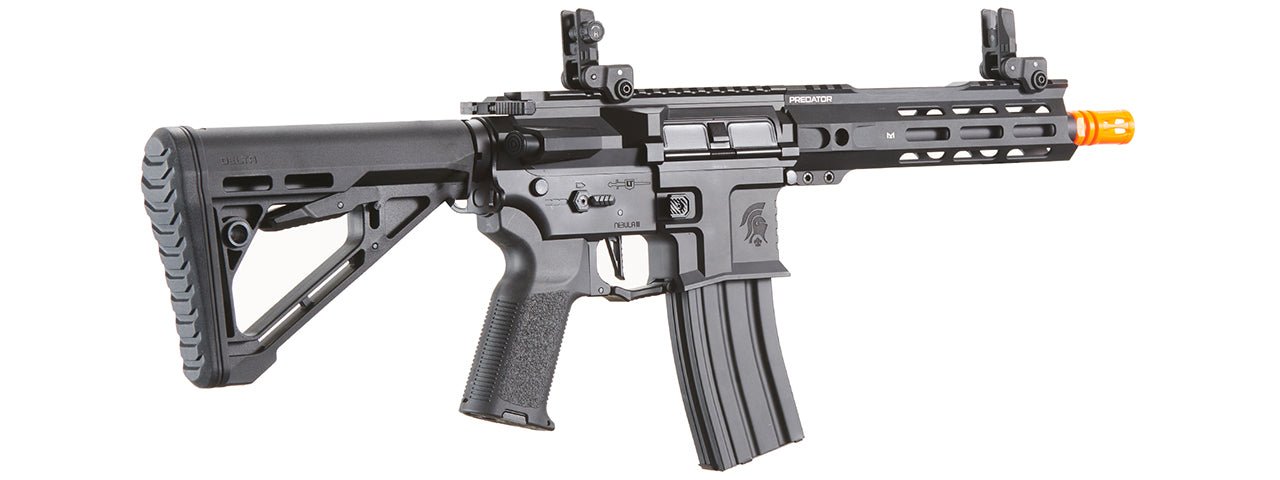 Lancer Tactical Gen 4 Predator 8" CQB AEG w/ Nebula II ETU (Black) - KA Tech Airsoft - 