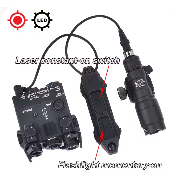 DBALL & SureFire Red Green Blue IR Laser Flashlight