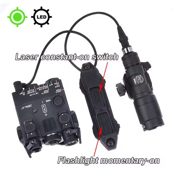 DBALL & SureFire Red Green Blue IR Laser Flashlight