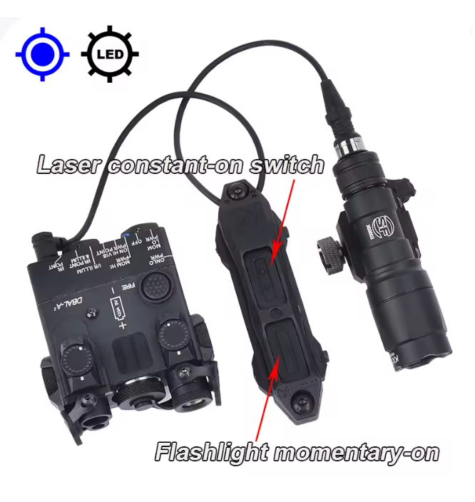 DBALL & SureFire Red Green Blue IR Laser Flashlight