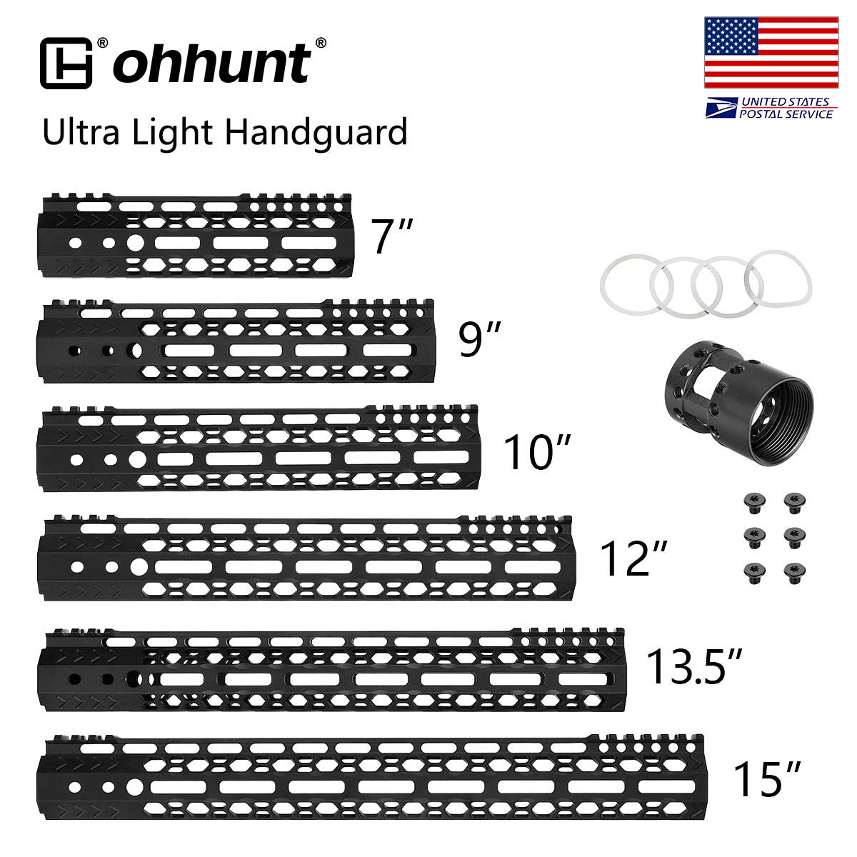 ohhunt Honeycomb M-LOK Handguard detail