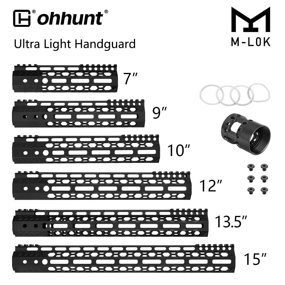 ohhunt Honeycomb M-LOK Handguard detail