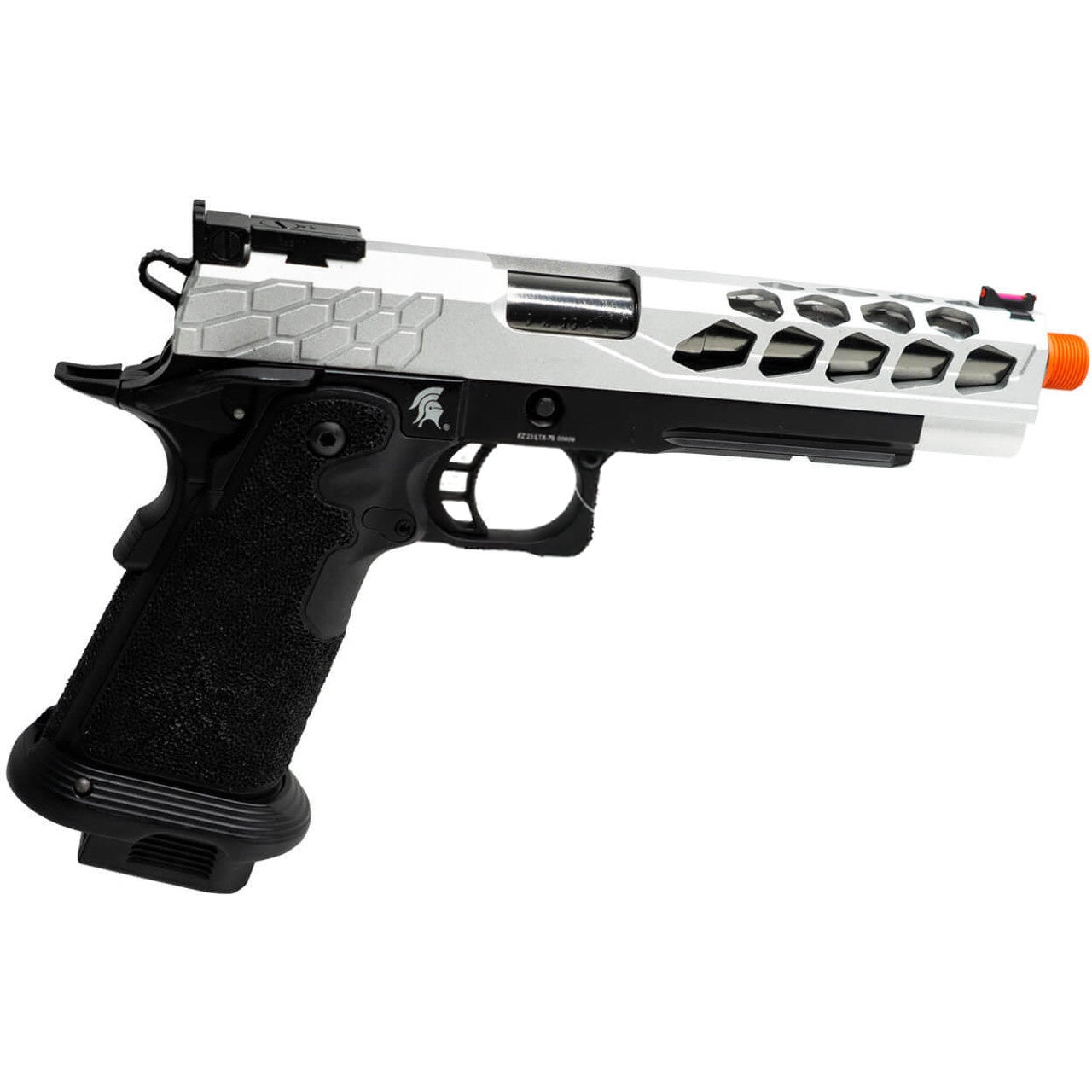 Lancer Tactical Stryk Hi-Capa Gas Blowback Airsoft Pistol Black & Silver