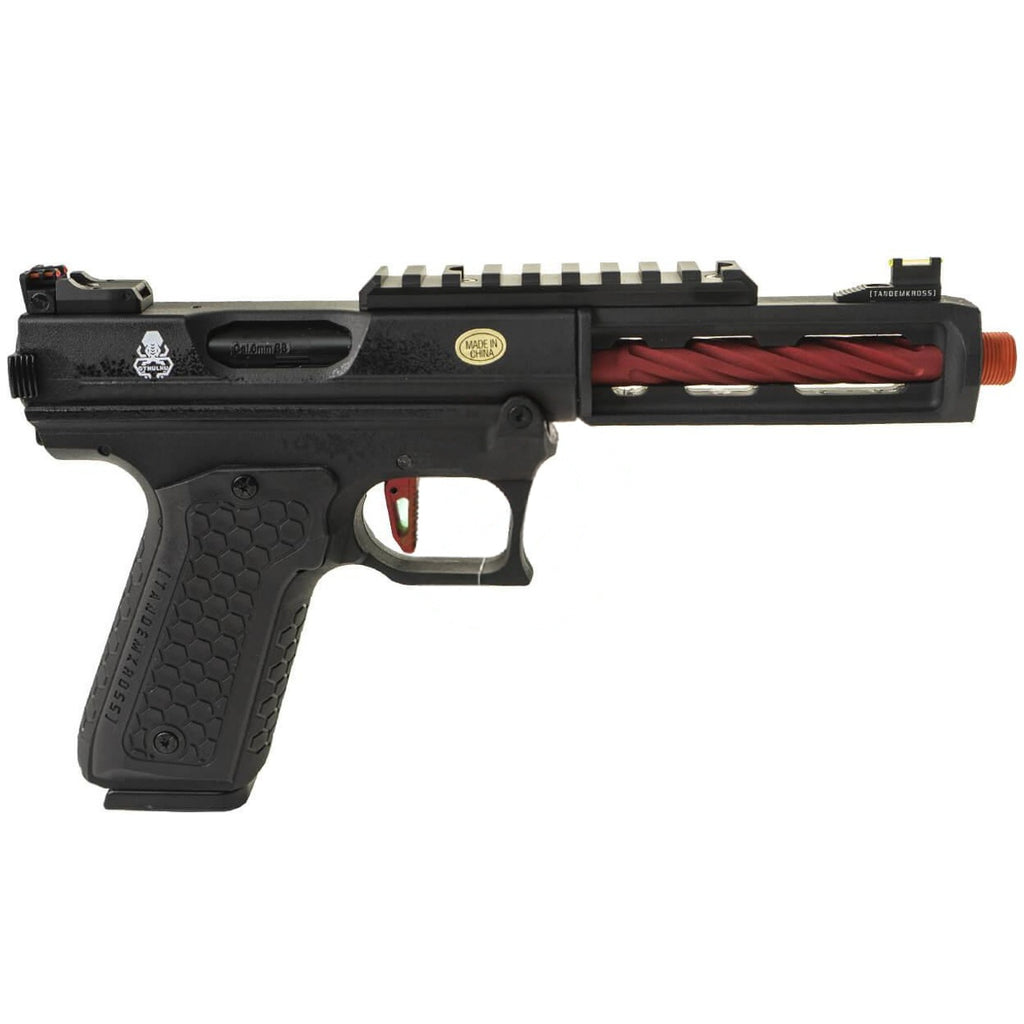 Lancer Tactical Tandemkross Officially Licensed Cthulhu GBB Airsoft Pistol Black & Red