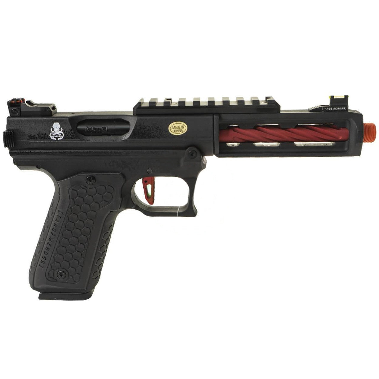 Lancer Tactical Tandemkross Officially Licensed Cthulhu GBB Airsoft Pistol Black & Red