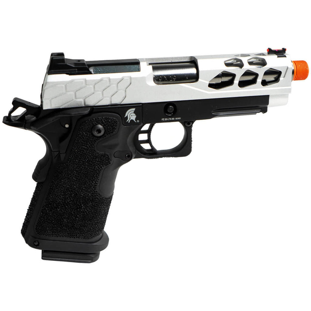 Lancer Tactical Stryk Hi-Capa Gas Blowback Airsoft Pistol Black & Silver